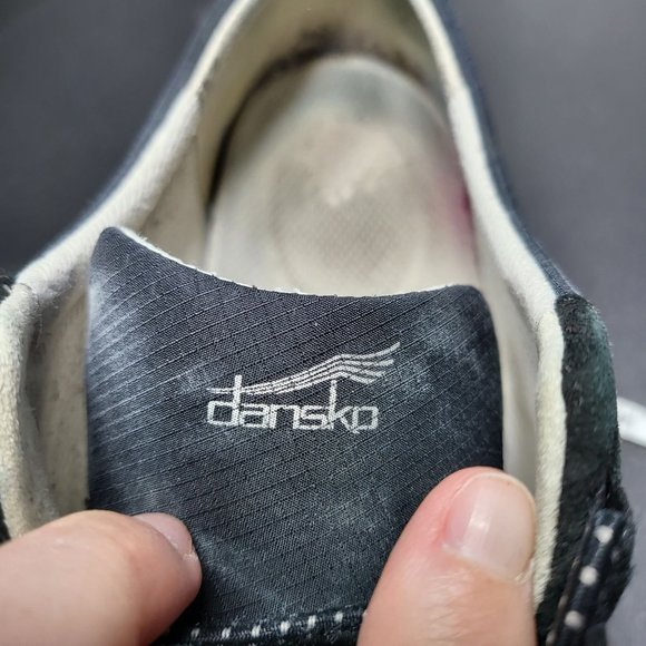Dansko Womens Black Harlie Sneaker Tennis Shoes Size 41 (10.5-11) Comfort Work - Picture 3 of 11